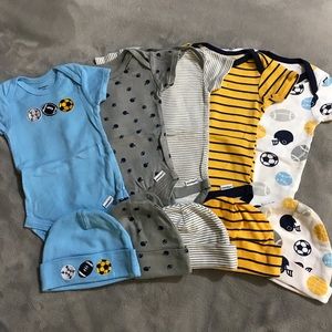 Gerber 0-3M Baby Boy Onesie Set